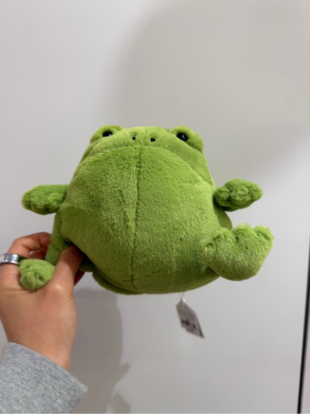 Jellycat Lime Green Plush Frog Toy for Small Pets
